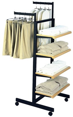 Econoco Designer 400 Series Combination Merchandiser With 4 Gray Shelves (K400/GY)