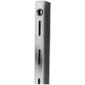 Econoco SS30/36 36 Heavy Weight Surface Mount Single Slotted Standard, 1 Slots on 2 Centers, Satin Zinc, 10/Pack