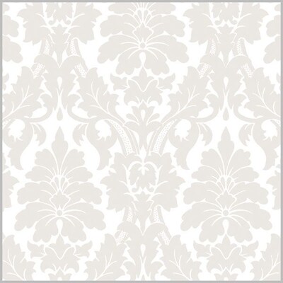 Shamrock 24W Gothic Flourish Gift Wrap, Pearl/White