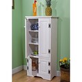 TMS 4-Shelf Wood Tall Cabinet; White (61888WHT)