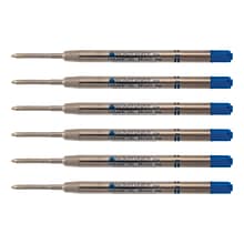 Monteverde Monteverde Ballpoint Pen Refill, Broad Point, Blue Ink, 6 Pack (P443BU)