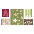 Sizzix® Textured Impressions Embossing Folder, Sending Christmas Love Set
