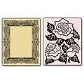 Sizzix® Textured Impressions Embossing Folder, Roses and Frame Set