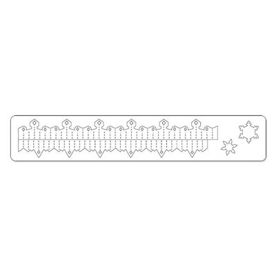 Sizzix® Sizzlits Decorative Strip Die, Mini Snowflake Rosette