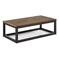 Zuo® 43.3 x 23.6 Fir Wood Civic Center Long Coffee Table, Distressed Natural