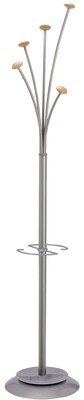 Alba Festival Floor Coat Stand, Silver