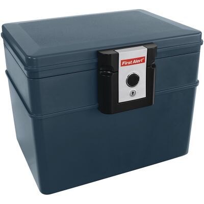First Alert® 2037F 0.62 cu. ft. Fire and Water File Chest, Slate
