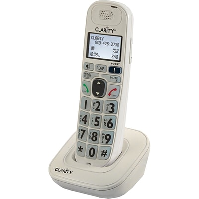 Clarity® 53702 DECT 6.0 Amplified Cordless Phone System With 1 Handset; 100 Name/Number