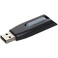 Verbatim® Store n Go® V3 SuperSpeed 16GB USB 3.0 Drive, Black/Gray
