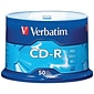 Verbatim® CD-R 80MIN 700MB 52X Branded, Spindle, 50/Pack
