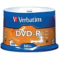 Verbatim VTM95101 4.7 GB DVD-R Spindle, 50/Pack