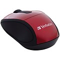 Verbatim® Wireless Mini Travel Mouse, Red