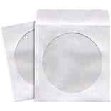 Maxell® CD/DVD Storage Sleeve, White, 100/Pack