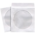 Maxell® CD/DVD Storage Sleeve, White, 50/Pack