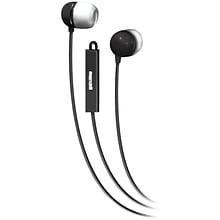 Maxell MXL190300 Stereo In-Ear Earbud with Mic and Remote, Black