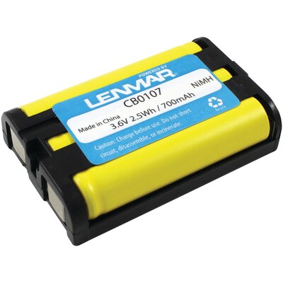 Lenmar® Cordless Phone Battery; 3.6V, Fits Panasonic KX-TG3031/KX-TG3521/KX-TG6021