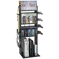 Atlantic Game Central 4-Shelf Wood Book Cart, Black (38806136)