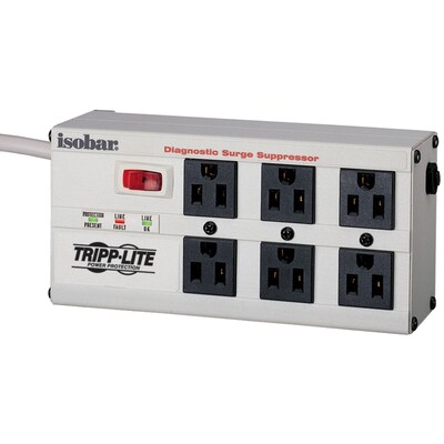 Tripp Lite ISOBAR® 6-Outlet 3330 Joule Surge Protector With 6' Cord