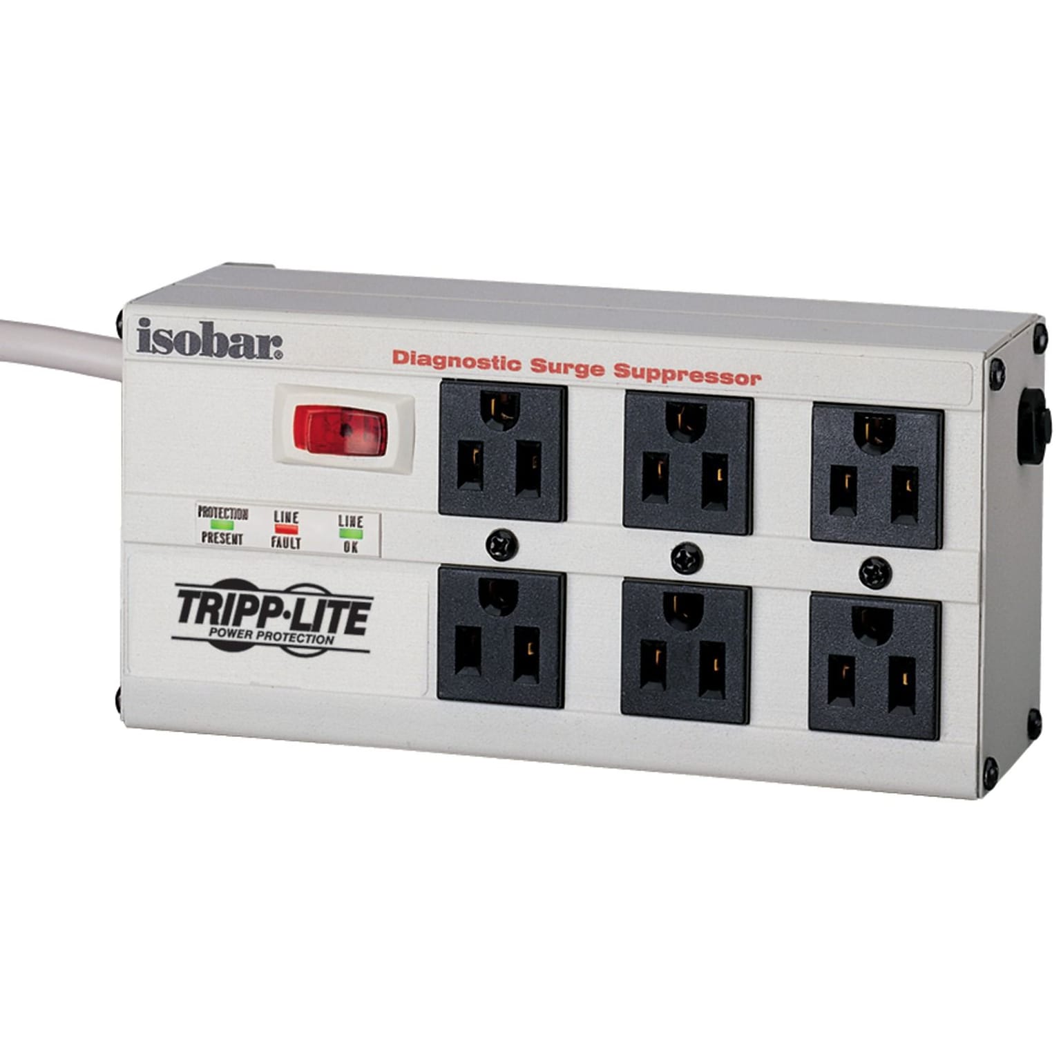 Tripp Lite ISOBAR® 6-Outlet 3330 Joule Surge Protector With 6 Cord