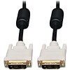 Tripp Lite 10 DVI Dual Link TMDS Cable, Black/White