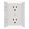 GE 15 Amp 6 Outlet In-wall Adapter, White