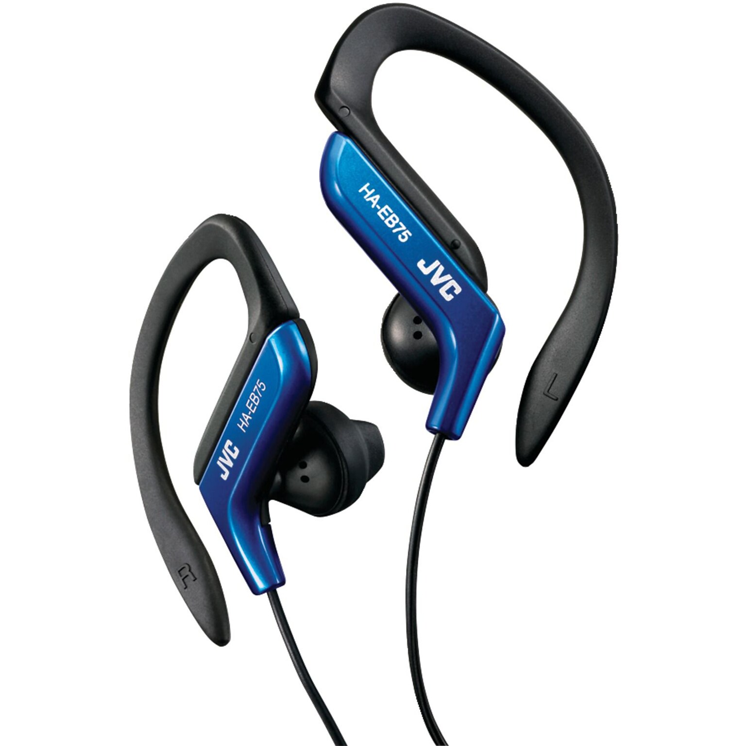 JVC HA-EB75A Stereo Sport Style Ear-clip Headphone, Blue
