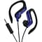 JVC® Sport-clip In-Ear Headphones With Microphone and Remote; Blue