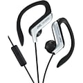 JVC HA-EBR80S Stereo Sport-clip In-Ear Headphone with Mic and Remote, Silver