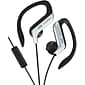 JVC HA-EBR80S Stereo Sport-clip In-Ear Headphone with Mic and Remote, Silver