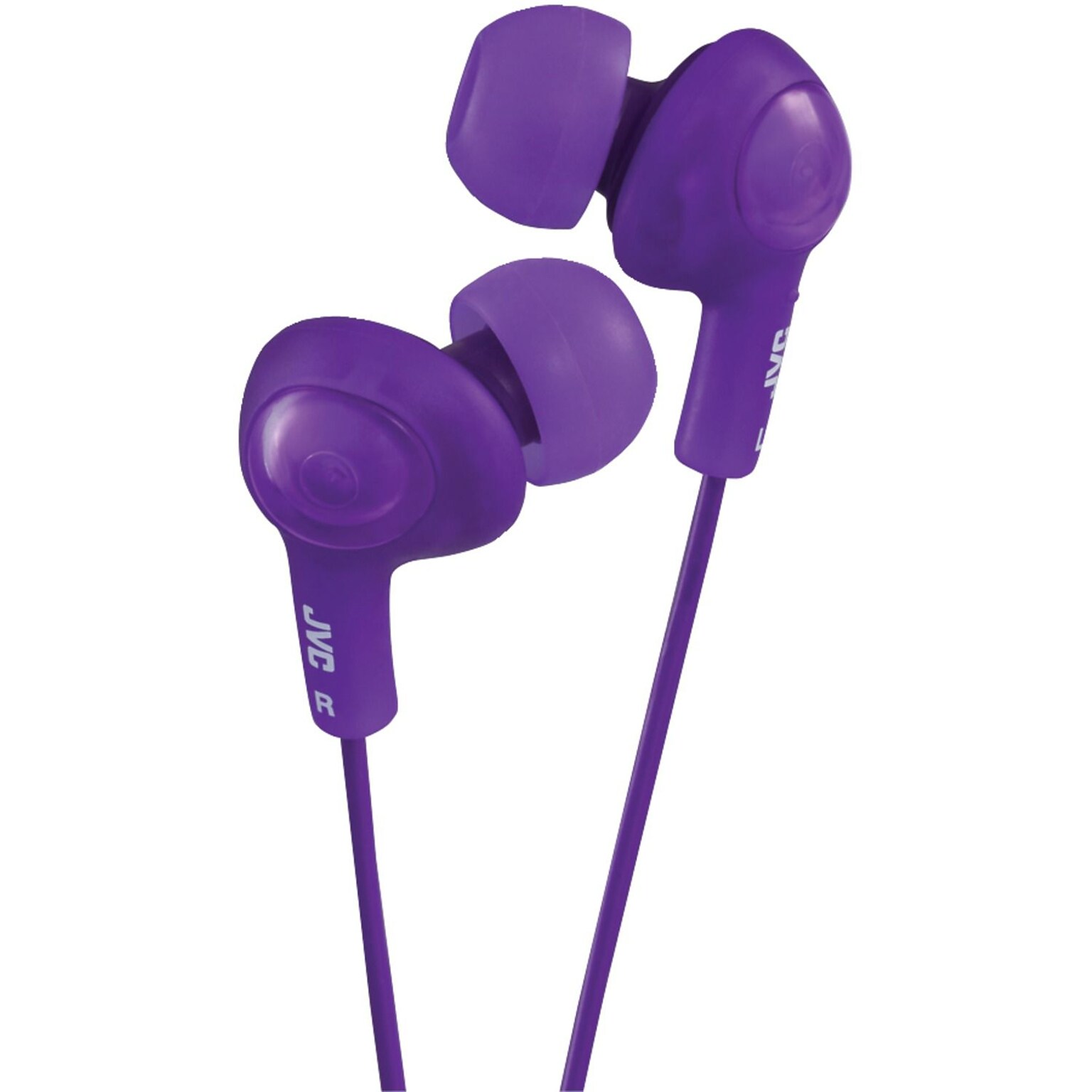 JVC® Gummy Plus In-Ear Headphones With Remote and Mic; Violet