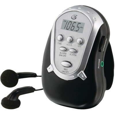 GPX® R300 Portable AM/FM Armband Clock Radio