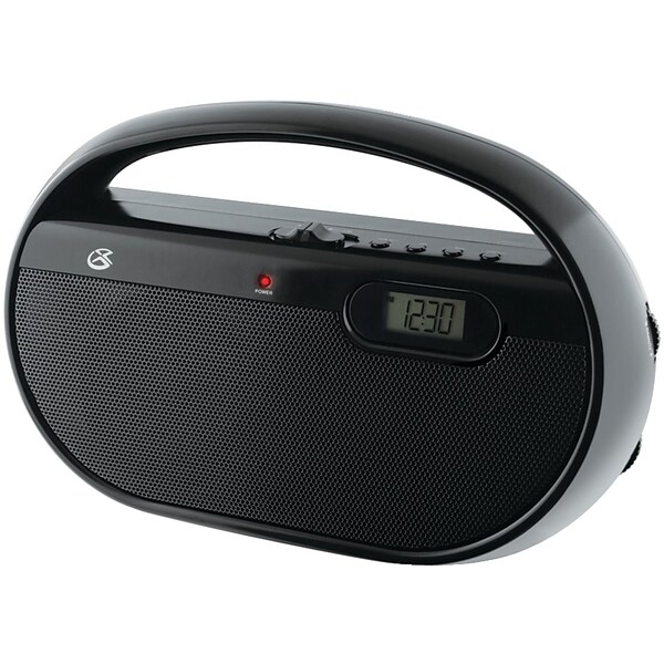 GPX® R602B AM/FM Portable Clock Radio