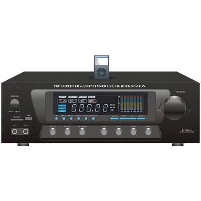 Pyle® Home PT270AiU 30 Watt Stereo AM/FM Receiver With ipod Dock