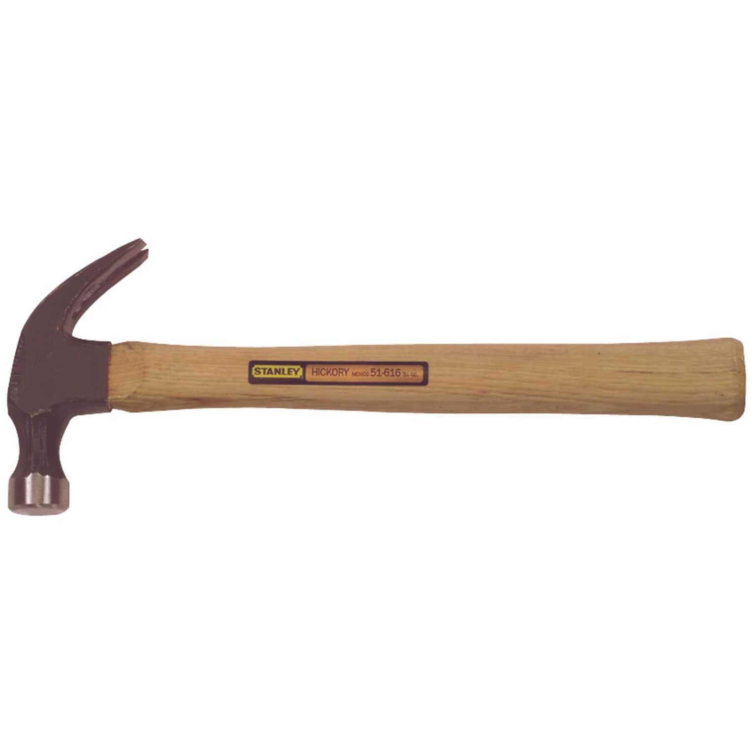 STANLEY® 51-613 Curved Claw Wood Handle Nailing Hammer, 11 1/2(L)