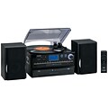 Jensen® JTA-980 Turntable 2 CD System W/Cassette & AM/FM Stereo Radio, 33 1/3 RPM/45 RPM/78 RPM