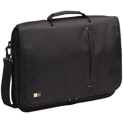 Case Logic® Black Dobby Nylon 17 Notebook Messenger Laptop Bag, Black (CSLGNVNM217)