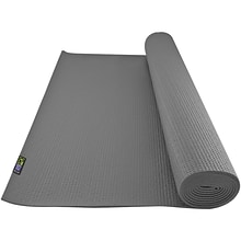 Gofit GF-YOGA-G Non-Slip Surface Yoga Mat; Gray