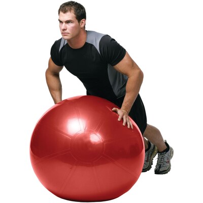 Gofit GF-55PRO Professional Stability 55 Cm Ball And Core Performance Training DVD; Dark Red