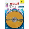 Maxell 4.7GB 16X DVD-R; Blister; 5/Pack