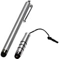 QVS® IS2C-SV Q-Stick Capacitive Touch Stylus and Mini-Stylus Combo; Silver