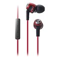 Audio-Technica® SonicFuel™ ATH-CK323i In-Ear Headphones With Mic and Volume Control, Red