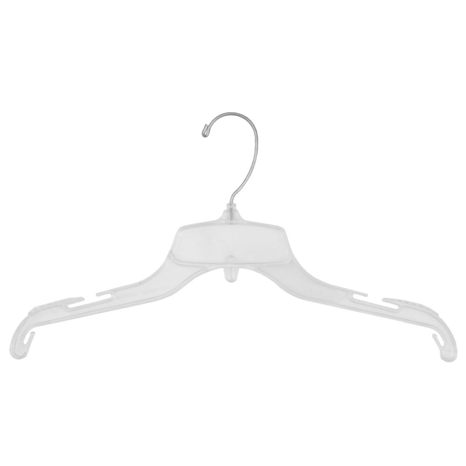 NAHANCO 15 Break Resistant Top Hanger, Clear, 100/Pack (94400)