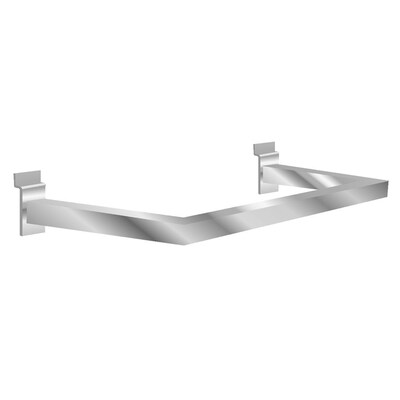 NAHANCO Rectangular Tubing U Hangrail, 22 x 11, Chrome
