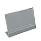 Azar Acrylic Horizontal Slanted L-Shape Sign Holder, 8.5" x 11", 10/Pack (112715)