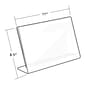Azar Acrylic Horizontal Slanted L-Shape Sign Holder, 8.5" x 11", 10/Pack (112715)