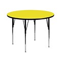 Flash Furniture 42(Dia.) Round Laminate Activity Tables W/Standard Adjustable Legs