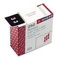 Smead DCC Color-Coded Numeric Label, 3, Label Roll, Purple, 250 labels per Roll (67423)