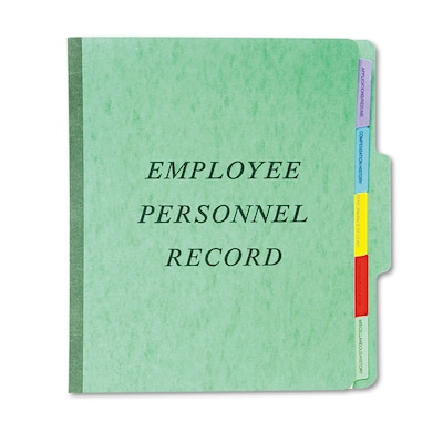 Pendaflex Classification Style Personnel Folders, Recycled, Top Tab, Green, 1/EA (SER-1-GR)