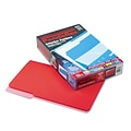 Pendaflex Interior File Folders, 1/3 Cut Top Tab, Legal, Red, 100/Box