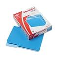 Pendaflex File Folder, 3 Tab, Letter Size, Blue, 100/Box (PFX 4210 1/3 BLU)